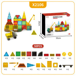Magnetbausteine LELINO Build 50 Stück