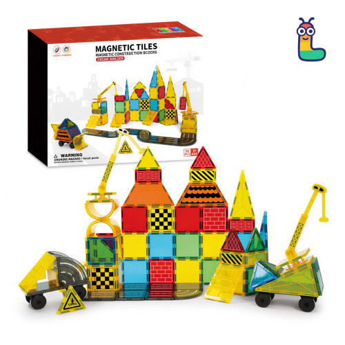 Magnetbausteine LELINO Build, 90 Stück