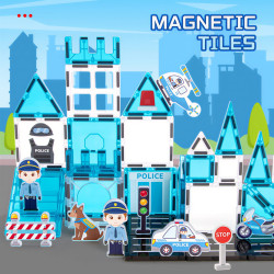 Magnetbausteine LELINO Fantasy Police 42 Stück