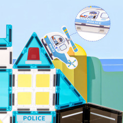 Magnetbausteine LELINO Fantasy Police 42 Stück