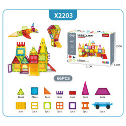 Magnetbausteine LELINO Play 66 Teile